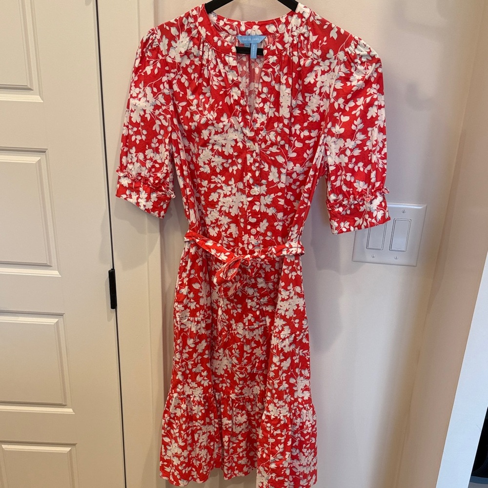 Draper James res floral dress, size XS